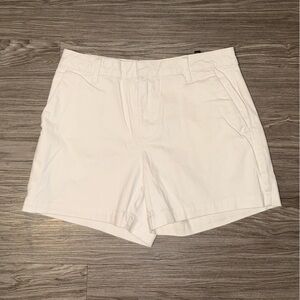 Banana Republic Pique Cotton Dress Shorts Women’s Size 4 White Preppy